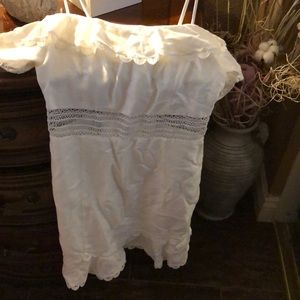 White off the shoulder dress